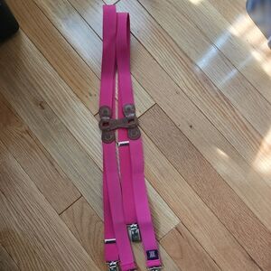 Albert Thurston Hot Pink Adjustable Elastic Suspenders